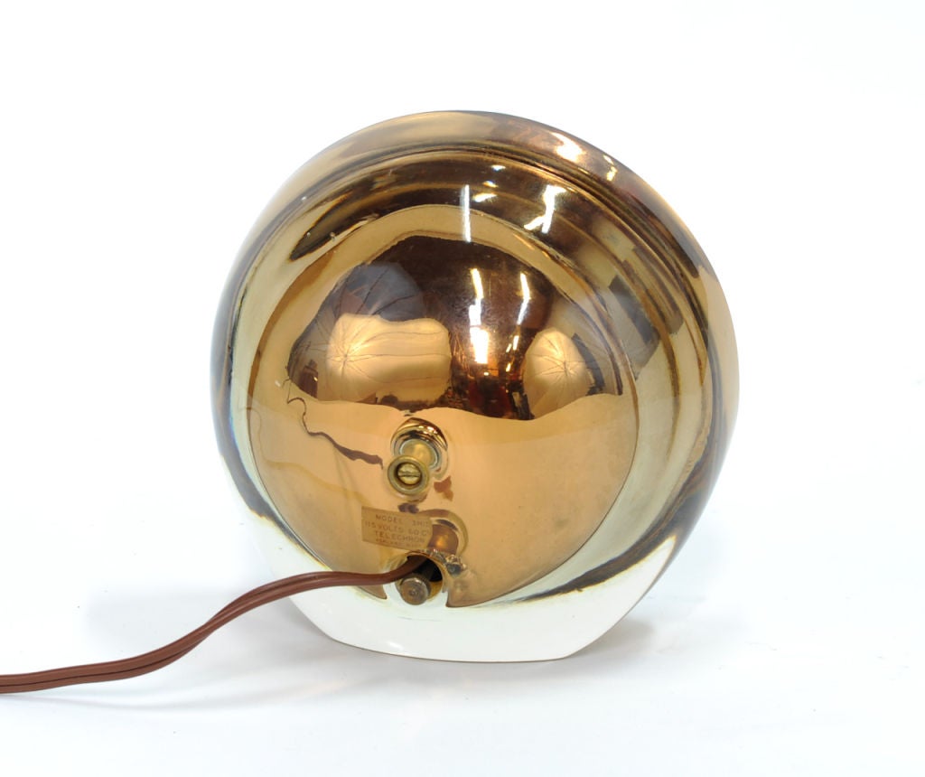 Mid-20th Century Telechron  Deco Style Glass Clock