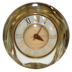 Vintage Telechron  Deco Style Glass Clock