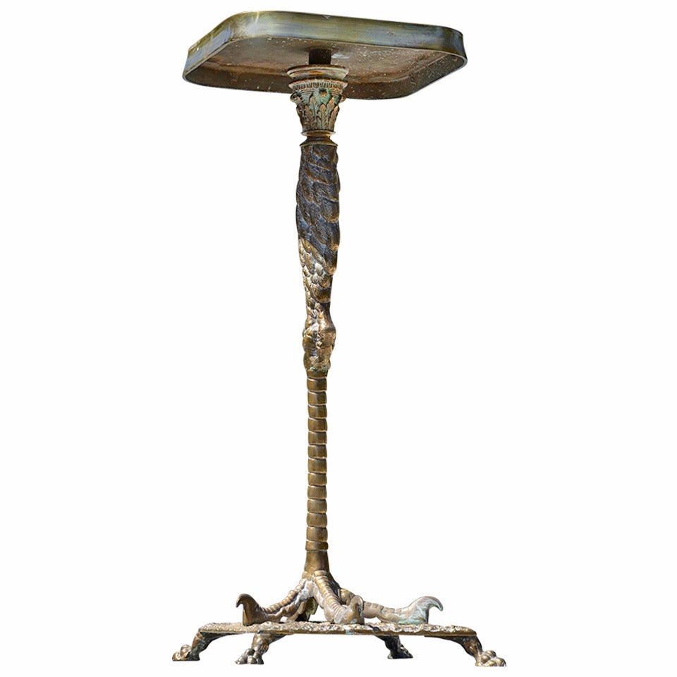 Cast Brass Ostrich Leg Table