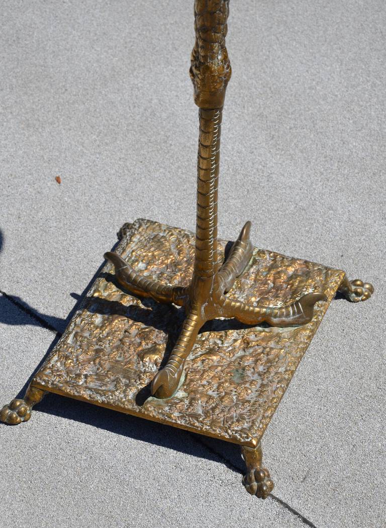 Cast Brass Ostrich Leg Table 1