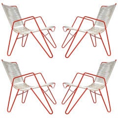A Set of four California Modern Pool Side Lounge Chairs