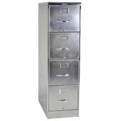 Retro Classic Four-Drawer Steelcase File Cabinet