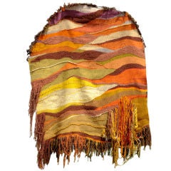 Used Yvonne Porcella Hand Woven Tapestry