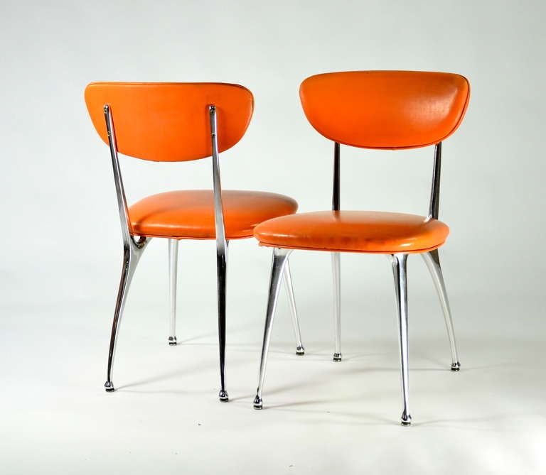 Mid-Century Modern Set of Ten Gazelle Dining Chairs by Shelby Williams
