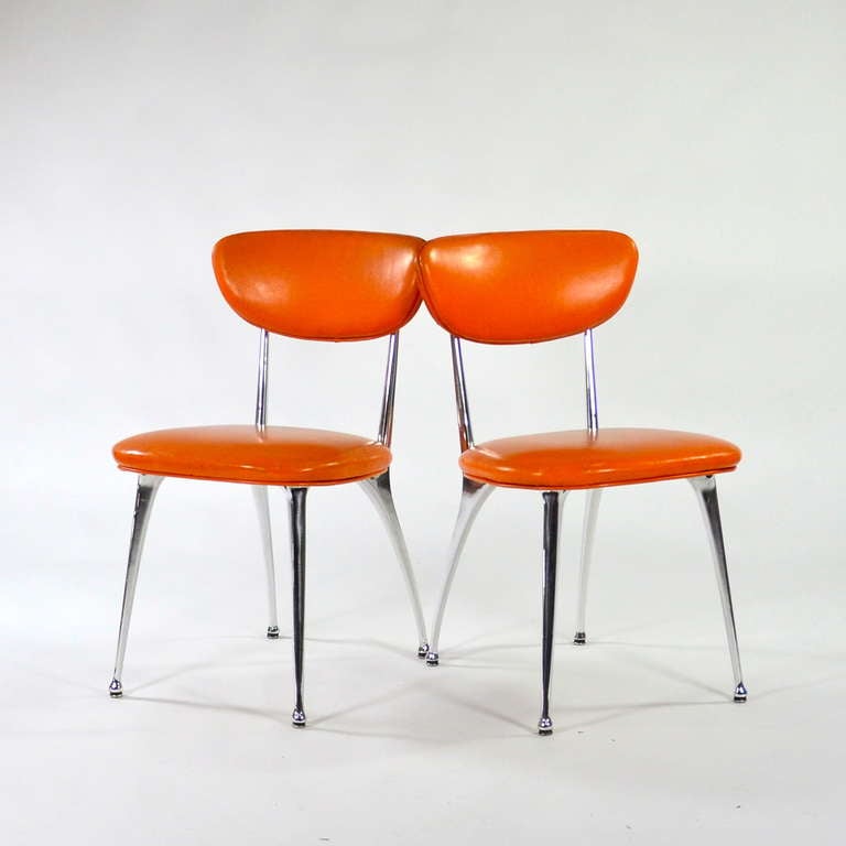 Set of Ten Gazelle Dining Chairs by Shelby Williams In Good Condition In Oakland, CA