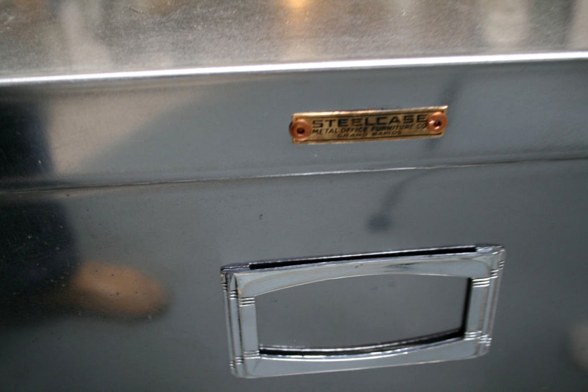 steelcase file cabinet vintage
