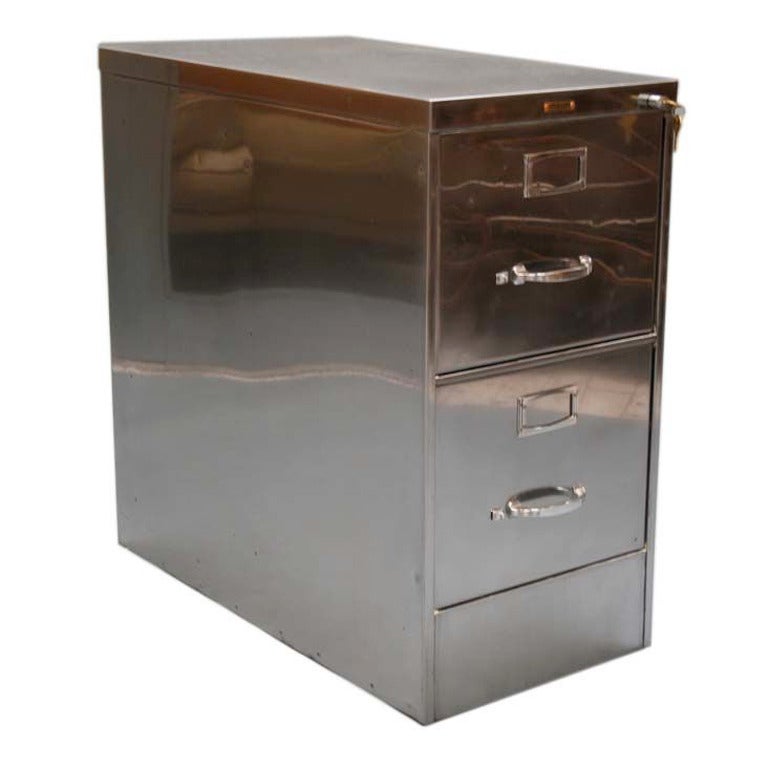 Classic Two-Drawer File Cabinet by Steelcase For Sale
