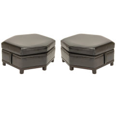 Pair of Probber Style Ottomans