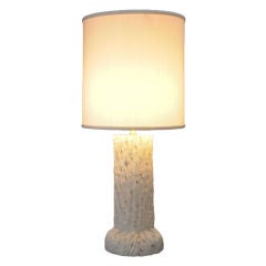 Plaster Faux Bois Lamp After John Dickinson