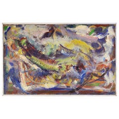 Colorful Mid Century Modern Abstract Paining