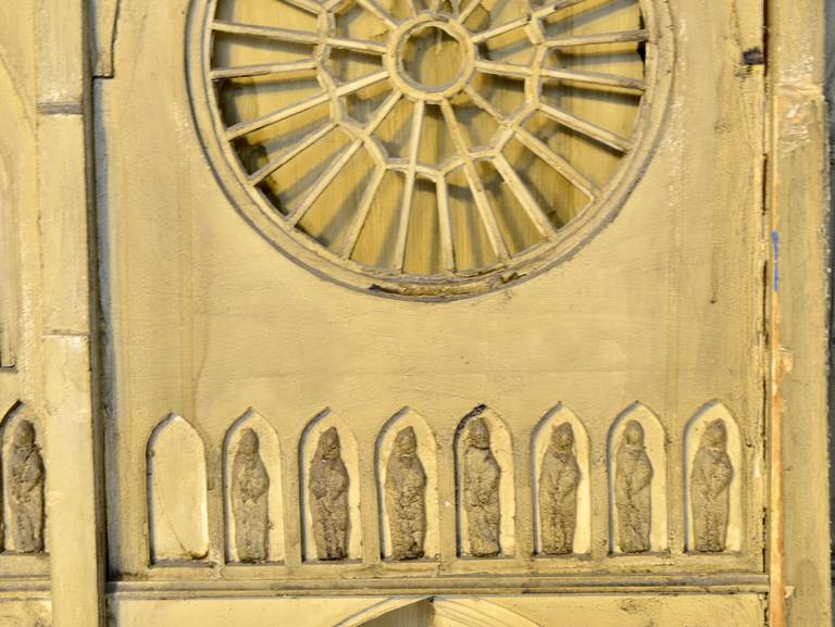 Large-Scale Model of Notre Dame de Paris In Fair Condition In Oakland, CA