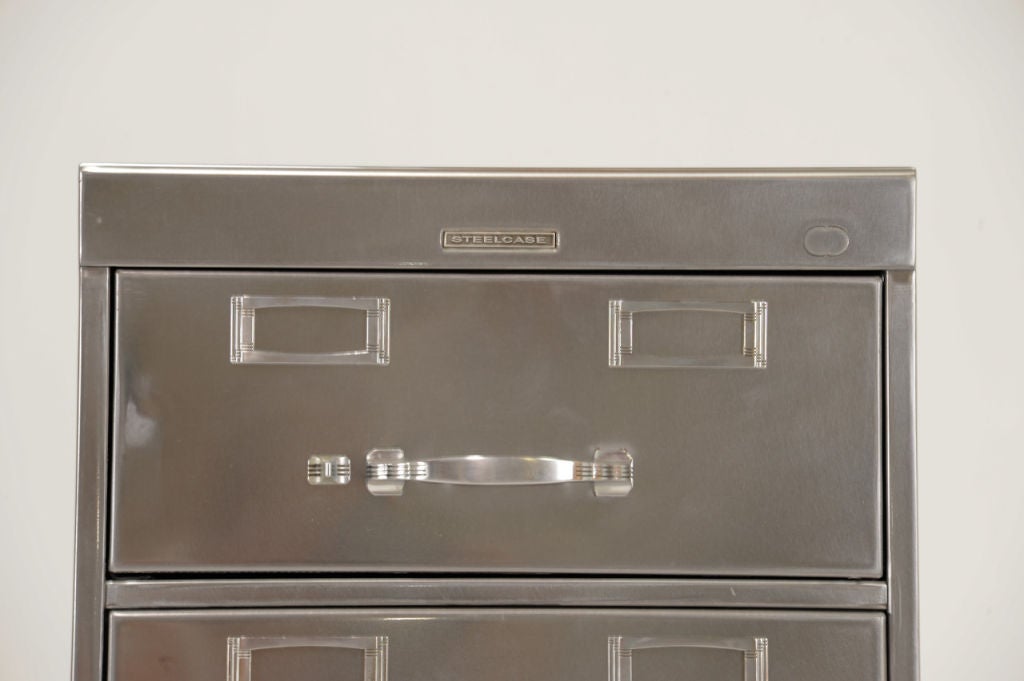 American Rare Deco Steelcase Combination File Cabinet