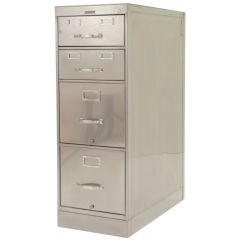 Rare Deco Steelcase Combination File Cabinet