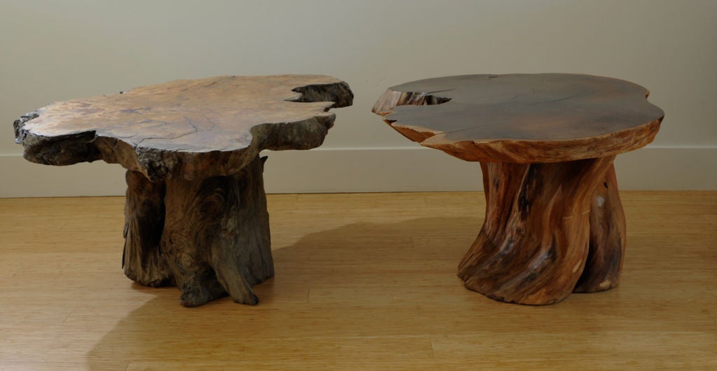 Late 20th Century Yin Yang Burl Driftwood Coffee Table