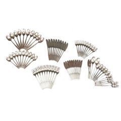 Jens Quistgaard V Variation 74 Piece 10 Place Setting Flatware