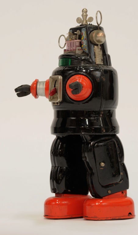 Made by Nomura of Japan is this C-Cell Robby the Robot