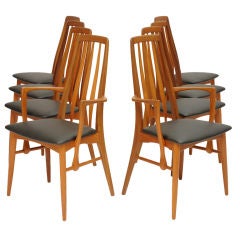 Set of 8 "Eva" Dining Chairs by Koefoeds Hornslet