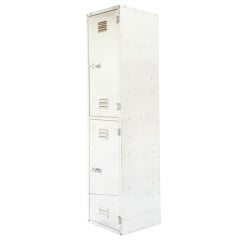 Vintage Polished Aluminum Gym Locker