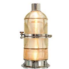 Vintage Crouse Hinds Fresnel Lens Beacon Light