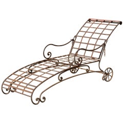 Wrought Iron Chaise Lounge