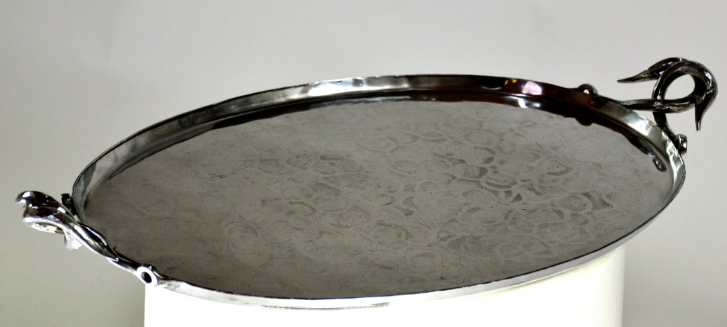 American Rare Serving Tray by Wendell August Forge