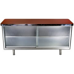 1950s Deco Steel Credenza