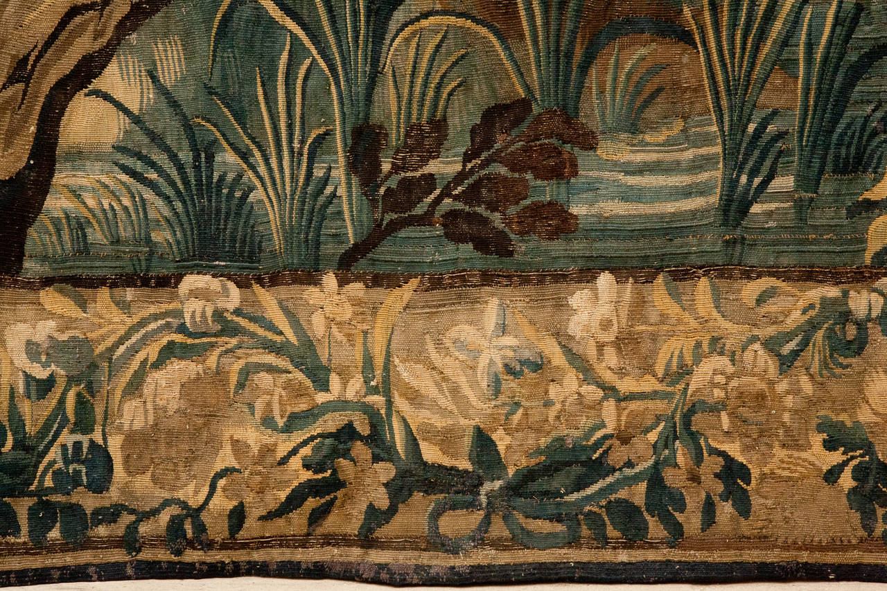 18th Century Aubusson Verdure Tapestry 2