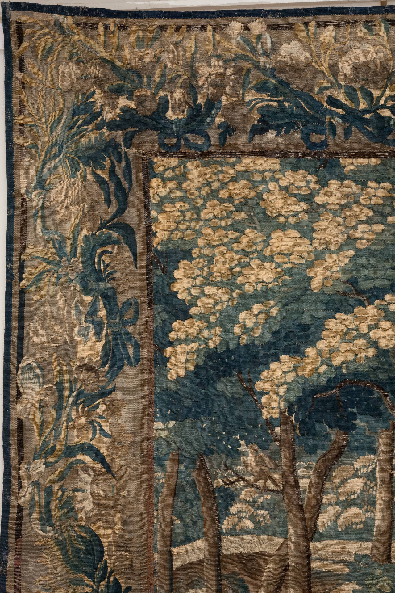 French 18th Century Aubusson Verdure Tapestry