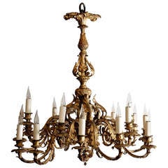 19th Century Louis XV Style Gilt Bronze Rococo Chandelier. C.1870 19th Century Louis XV Style Gilt Bronze Rococo Chandelier. C.1870