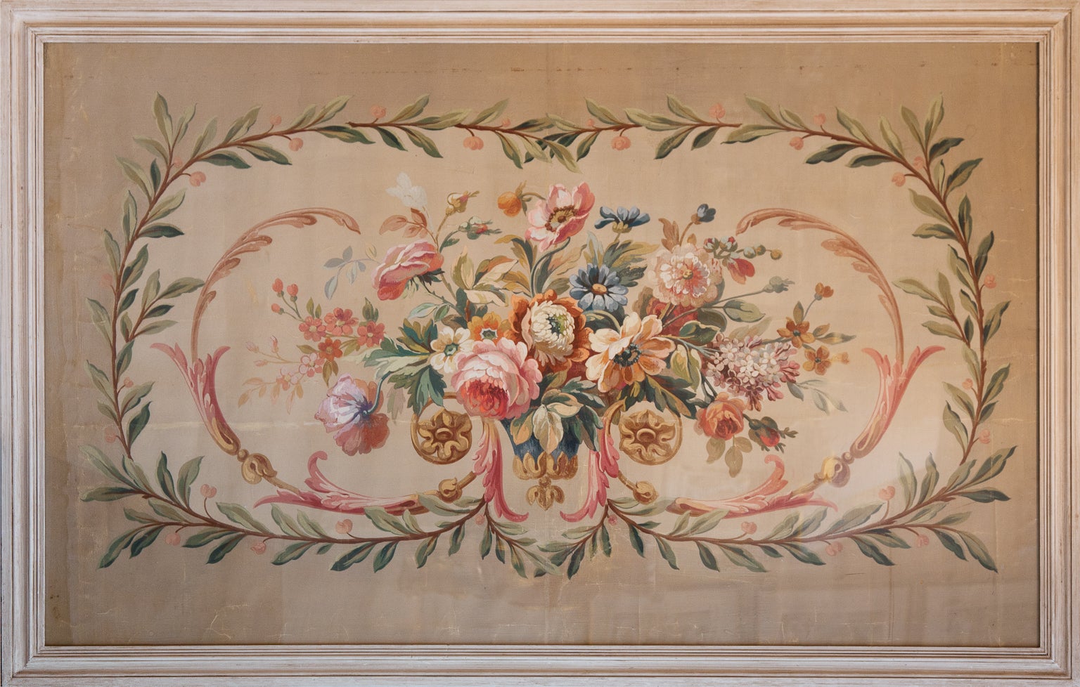 Aubusson Tapestry Cartoon For A Sofa Back