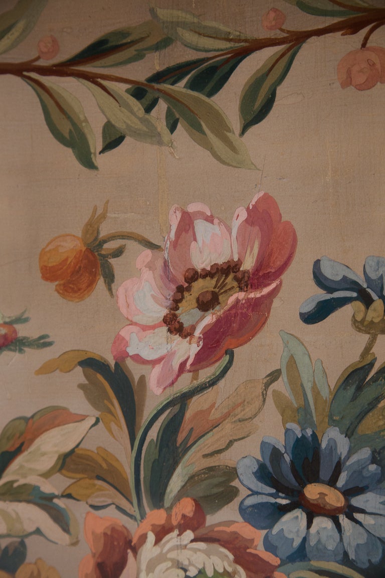 19th Century Aubusson Tapestry Cartoon For A Sofa Back