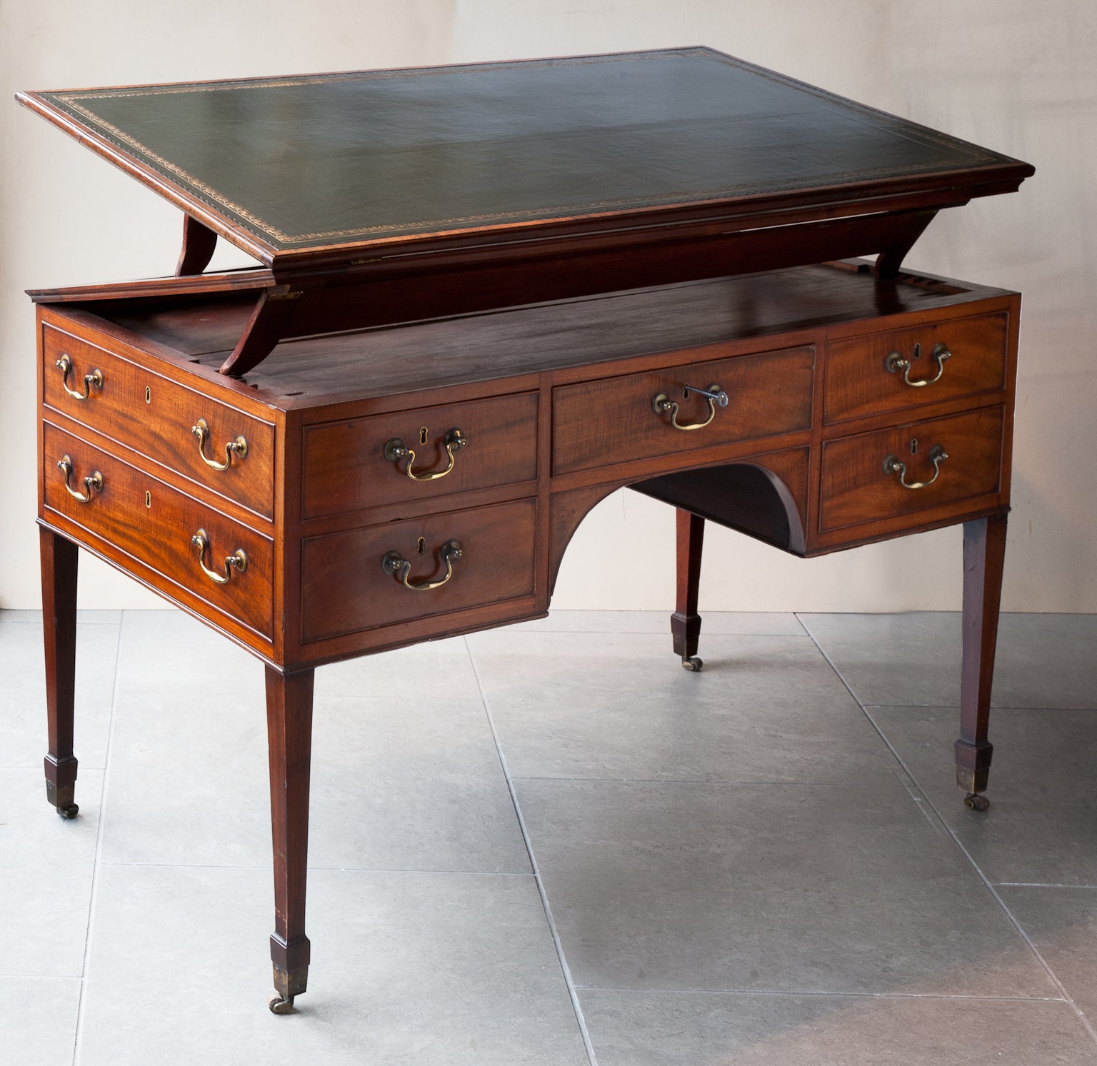 English Regency Metamorphic Mahogany Writing Table C. 1820