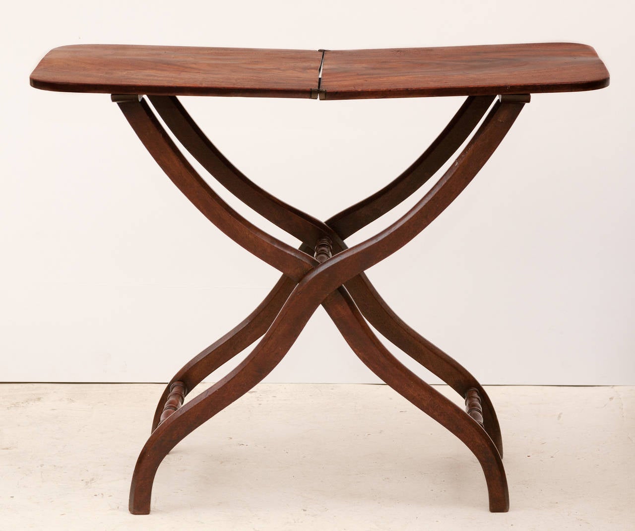 Regency Mahogany Folding Coaching Table