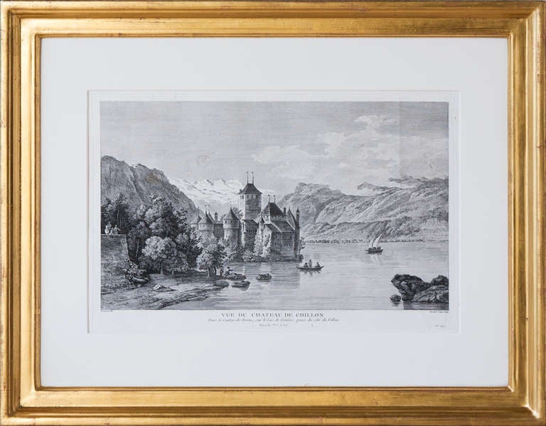 With an extraordinary collection of engraved plates by a number of different artists including le Barbier, and Pérignon and engraved by MM Masquelier, showing views of various towns, mountainous landscapes and historic views. 
From the publication