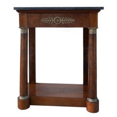 Small Mahogany French Empire Console Table Circa 1810
