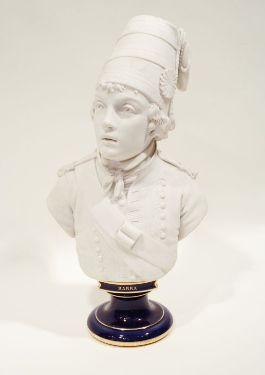 French Sevres Biscuit Figure Of Joseph Barra 19th Century
