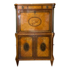 Edwardian Marquetry Fall Front Secretaire