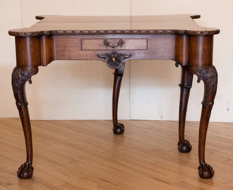 George II Mahogany Irish Card Table