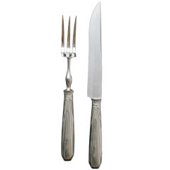 French Art Deco Carving Knife And Fork