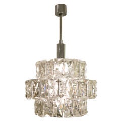 Three Tier Italian Sciolari Glass Chandelier