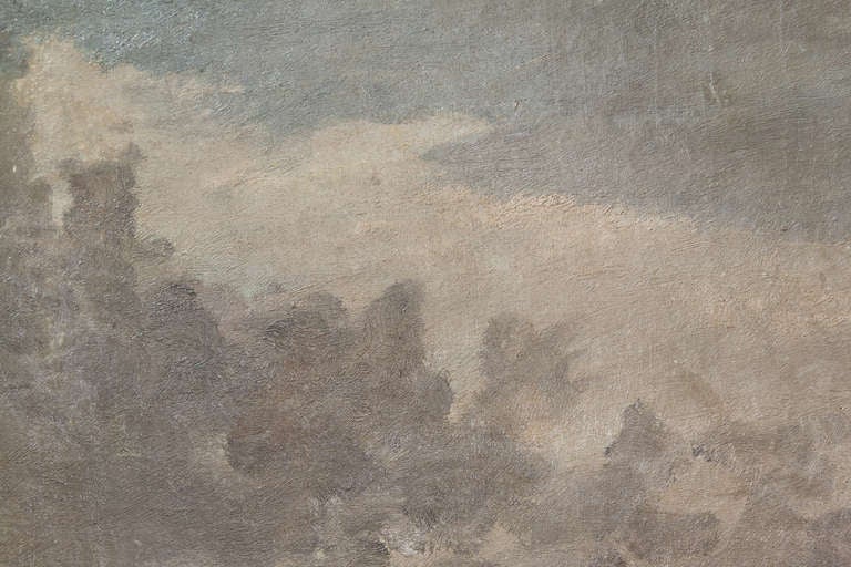 'Paysage à Auvers', Oil On Canvas, School of Charles François Daubigny C. 1865 2