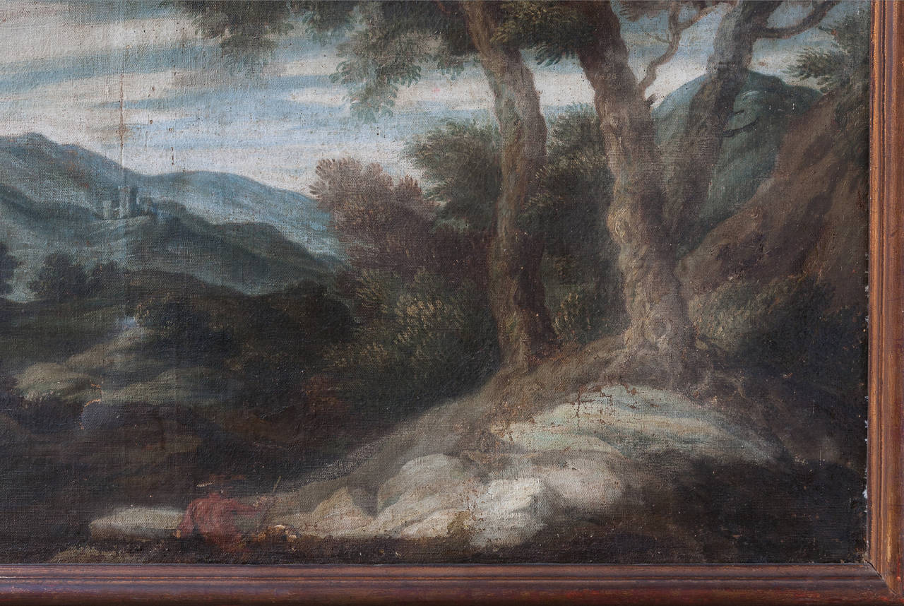 Pair of 18th Century Italian School Naive Landscapes 4
