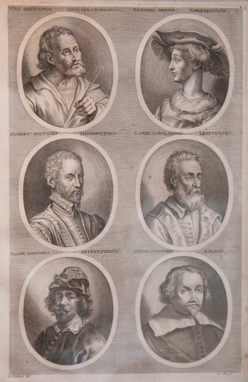 18th Century and Earlier Framed 18th Century Prints Of Famous Painters By Philipp Kilian For Sale