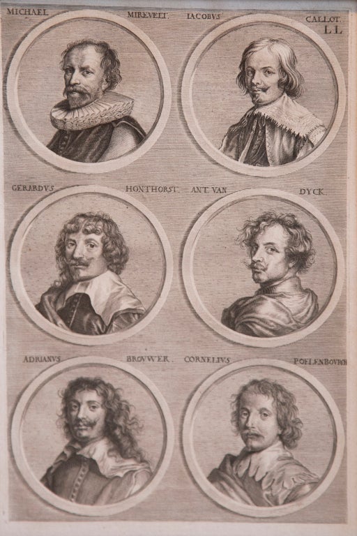 Framed 18th Century Prints Of Famous Painters By Philipp Kilian For Sale 2