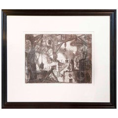 Framed Print By GB Piranesi From The Series Imaginary Prisons