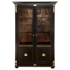 French 19th Century Ebonised Bookcase