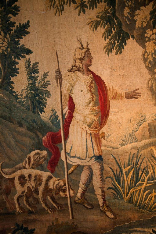 Wool BEAUVAIS TAPESTRY FROM OVID'S METAMORPHOSES C. 1730