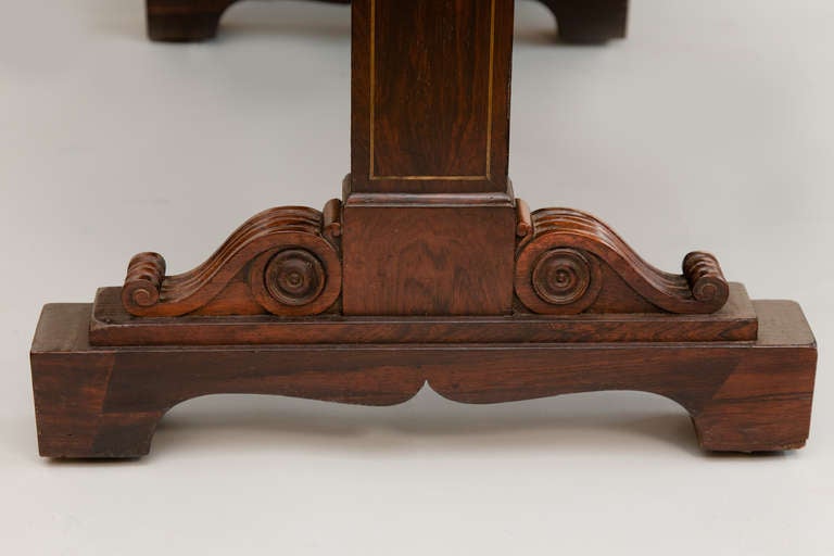 English 19th Century George IV Rosewood Library Table For Sale 2