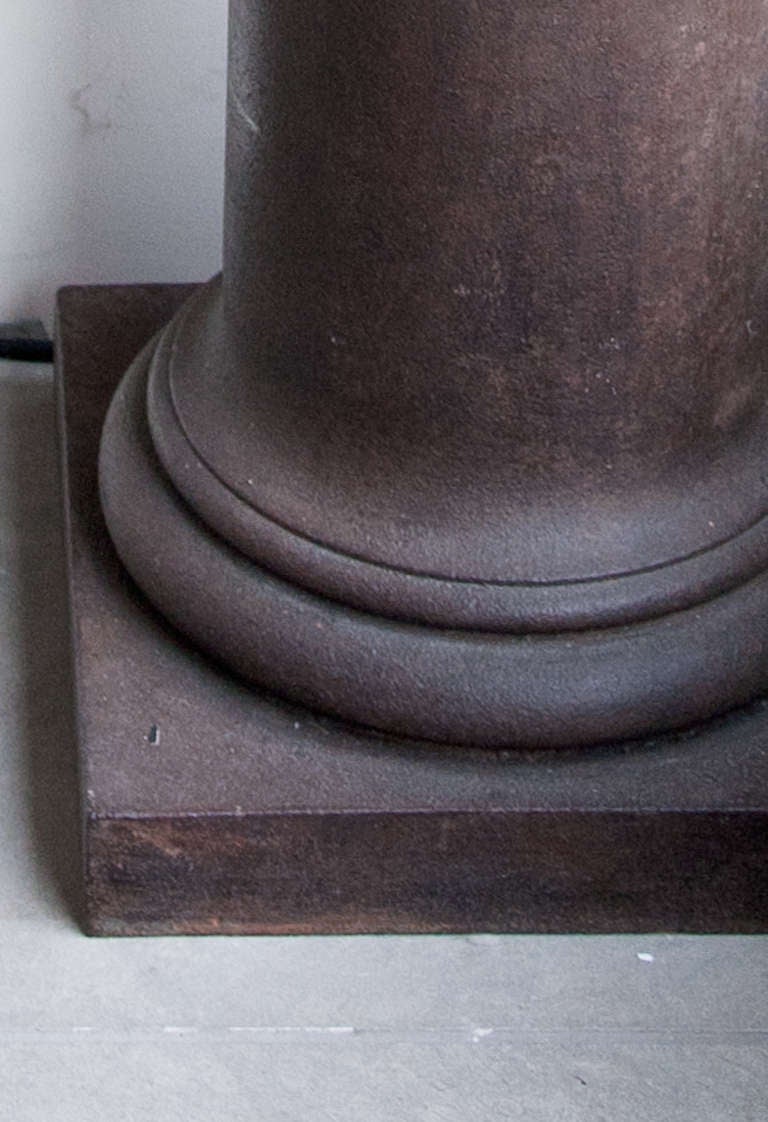 English Set of Four Cast Iron Columns C. 1820