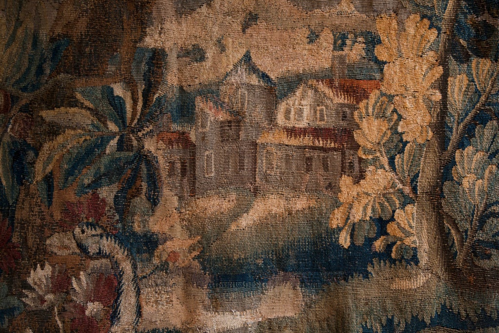 French Decorative Aubusson Tapestry, C. 1750